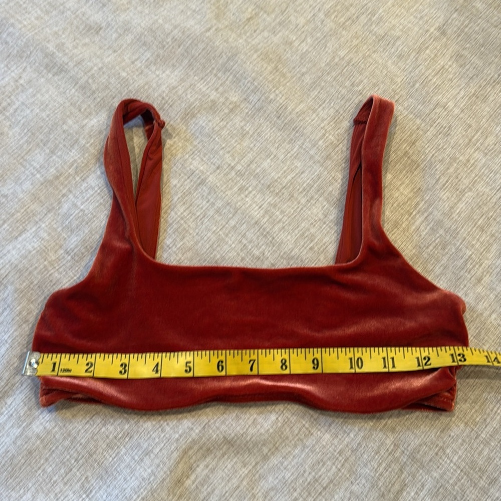 Aerie scoop velvet‎ bralette wireless size Medium - Picture 2 of 9